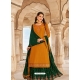 Mustard Designer Party Wear Crepe Wedding Suit