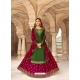 Mehendi Designer Party Wear Crepe Wedding Suit