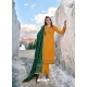 Mustard Premium Designer Fancy Chinon Sequins Salwar Suit