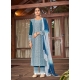 Teal Blue Readymade Designer Party Wear Heavy Rayon Palazzo Suit