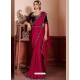 Rani Designer Satin Silk Wedding Wear Sari