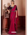 Rani Designer Satin Silk Wedding Wear Sari