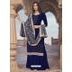 Royal Blue Premium Designer Georgette Salwar Suit