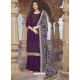 Purple Premium Designer Georgette Salwar Suit