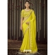 Lemon Designer Wedding Wear Sari