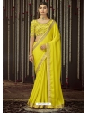 Lemon Designer Wedding Wear Sari