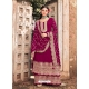 Rose Red Premium Designer Faux Georgette Salwar Suit