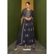 Navy Blue Fabulous Designer Real Georgette Palazzo Suit