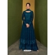 Dark Blue Fabulous Designer Real Georgette Palazzo Suit
