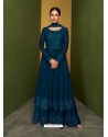 Dark Blue Fabulous Designer Real Georgette Palazzo Suit