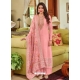 Pink Premium Designer Viscose Silk Salwar Suit