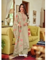 Olive Green Premium Designer Viscose Silk Salwar Suit