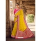 Corn Designer Silk Wedding Wear Sari