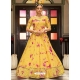 Yellow Designer Party Wear Floor-Length Gown