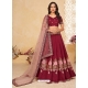 Maroon Designer Heavy Silk Wedding Wear Lehenga Choli