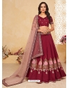 Maroon Designer Heavy Silk Wedding Wear Lehenga Choli