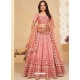 Pink Designer Heavy Silk Wedding Wear Lehenga Choli