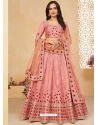 Pink Designer Heavy Silk Wedding Wear Lehenga Choli