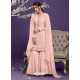 Baby Pink Fabulous Designer Georgette Sharara Suit