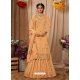 Mustard Designer Party Wear Faux Georgette Wedding Suit