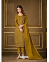 Marigold Fabulous Designer Two Tone Cationic Georgette Palazzo Suit