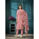 Pink Fabulous Designer Soft Satin Organza Palazzo Suit