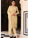 Light Beige Fabulous Designer Georgette Palazzo Suit