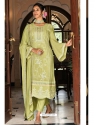 Green Fabulous Designer Georgette Palazzo Suit