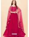 Rani Readymade Designer Wedding Wear Faux Georgette Anarkali Suit