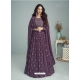 Purple Fabulous Designer Real Georgette Anarkali Suit