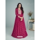 Rose Red Fabulous Designer Real Georgette Anarkali Suit