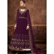 Purple Fabulous Designer Real Blooming Georgette Anarkali Suit