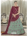 Sea Green Designer Wedding Wear Lehenga Choli