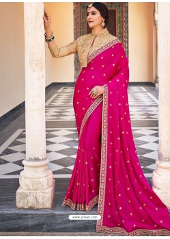 Rani Designer Barfi Silk Wedding Wear Sari