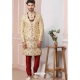 Cream Premium Men's Designer Indo Western Sherwani