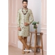 Olive Green Premium Men's Designer Indo Western Sherwani