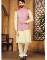 Mauve Exclusive Readymade Kurta Pajama With Jacket