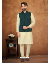 Teal Exclusive Readymade Kurta Pajama With Jacket