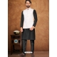 White Exclusive Readymade Kurta Pajama With Jacket