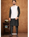 White Exclusive Readymade Kurta Pajama With Jacket