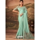 Sea Green Designer Soft Silk Wedding Wear Sari