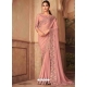Pink Designer Soft Silk Wedding Wear Sari