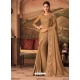 Camel Designer Soft Silk Wedding Wear Sari