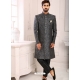 Dark Grey Premium Designer Indo Western Sherwani