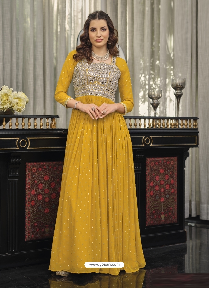 INDIAN ANARKALI WEDDING NEW SUIT PARTY GOWN DRESS WEAR DRESS BOLLYWOOD  PAKISTANI