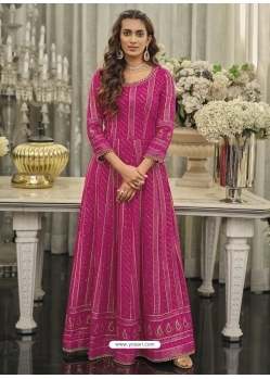 Rani Readymade Designer Wedding Wear Georgette Anarkali Suit