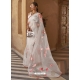 White Designer Organza Net Wedding Wear Sari