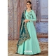 Firozi Readymade Designer Wedding Wear Silk Anarkali Suit