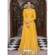 Yellow Readymade Designer Wedding Wear Anarkali Suit