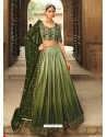 Mehendi Designer Wedding Wear Silk Lehenga Choli